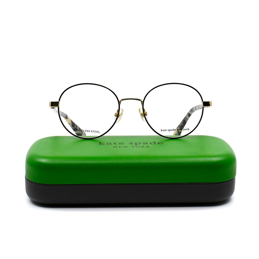 NEW KATE SPADE MARCIANN RHL GOLD/BROWN AUTHENTIC EYEGLASSES FRAME - Picture 6 of 10